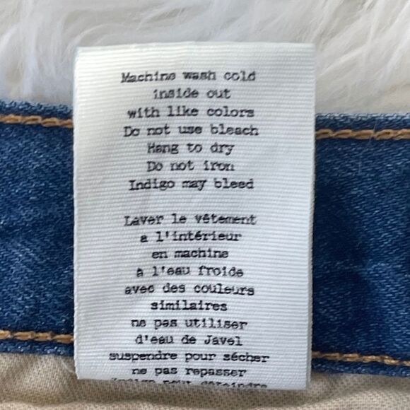 Rag & Bone High Rise Cuffed Denim Shorts Devon Wash Sz 28 - Picture 7 of 7